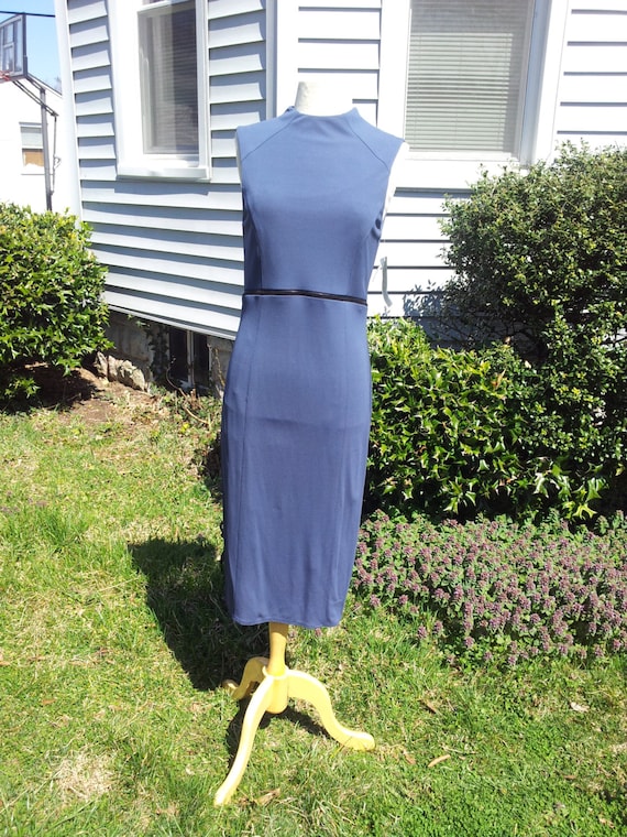 Size 8 Vintage Blue Dress - image 1