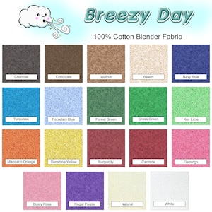 Breezy Day Swirls Blender 100% Cotton Fabric in 19 Colors