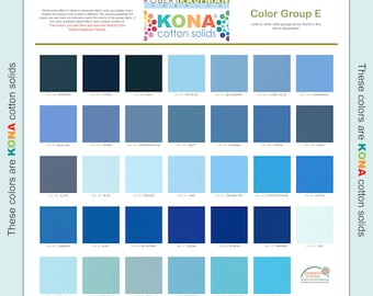 Robert Kaufman KONA Solid Color 100% Cotton Fabric - Color Group E