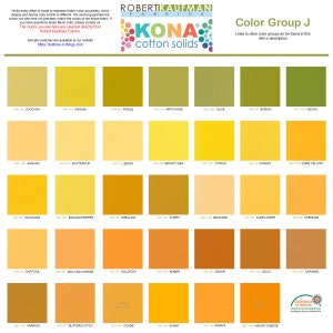 Robert Kaufman Kona Solid Color 100% Cotton Fabric - Color Group J