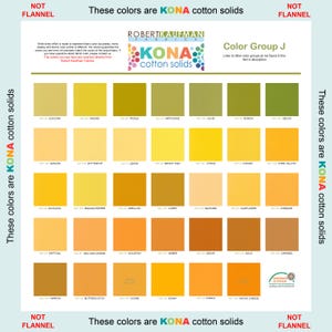 Robert Kaufman KONA Solid Color 100% Cotton Fabric - Color Group J