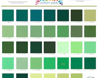 Robert Kaufman Kona Solid Color 100% Cotton Fabric - Color Group G