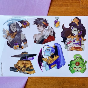 Hades Chthonic Friends! Sticker Sheet