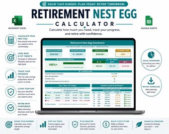 Retirement Savings Calculator – Nest Egg & Retirement Goal Planner
