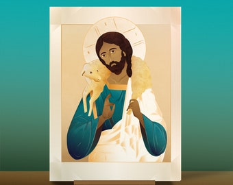 Christ the good shepherd Icon