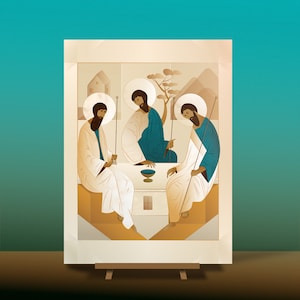 Holy Trinity icon (contemporary Trinity icon)