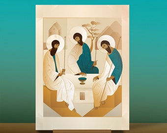 Holy Trinity icon (contemporary Trinity icon)