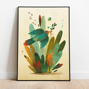 Bird art print