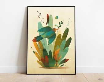 Bird art print