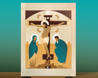 Contemporary Icon Crucifixion (eigentijdse Icoon Kruisiging)