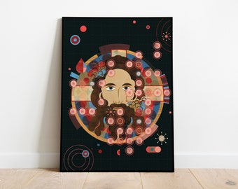Mandylion Jesus icon (contemporary icon Jesus)