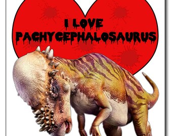 I Love Pachycephalosaurus Mouse Mat Mouse Pad