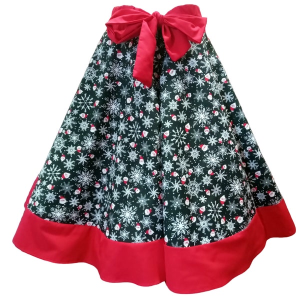 1950s Vintage Retro Rockabilly Circle Skirt Christmas Santa snowflakes Choice of Sizes