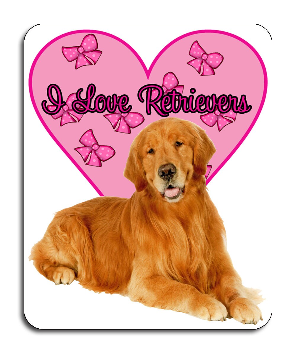 Golden Retriever Dog I Love Golden Retrievers Mouse Mat Etsy Golden Retriever Dog I Love Golden Retrievers Mouse Mat Etsy