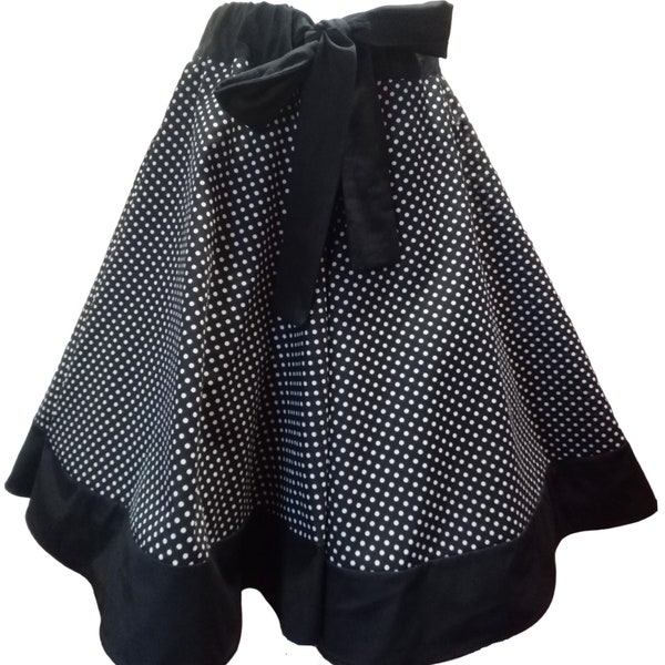 1950s Vintage Retro Rockabilly Circle Skirt Polka Dots choice of sizes 10-26