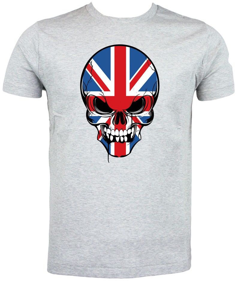 Best of British Skull Union Jack Flag T Shirt. Classic Round - Etsy UK