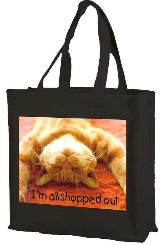 Choice of Colours Cheeky Giraffe Cotton Shopping Bag