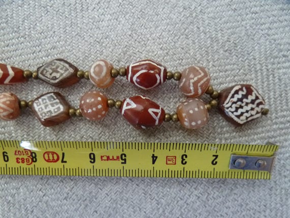 Gorgeous Rare ANCIENT CARNELIAN Etched Agate Ston… - image 7