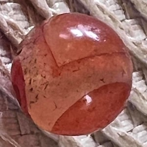 Top Beautiful Unusual Ancient CARNELIAN TIBETAN BEAD - Bands  - G