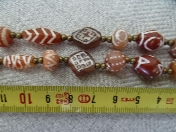Gorgeous Rare ANCIENT CARNELIAN Etched Agate Ston… - image 8