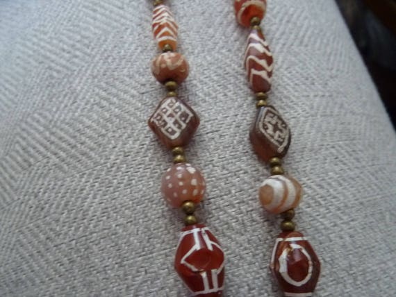 Gorgeous Rare ANCIENT CARNELIAN Etched Agate Ston… - image 4