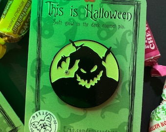 This is Halloween - glow in the dark soft enamel pin