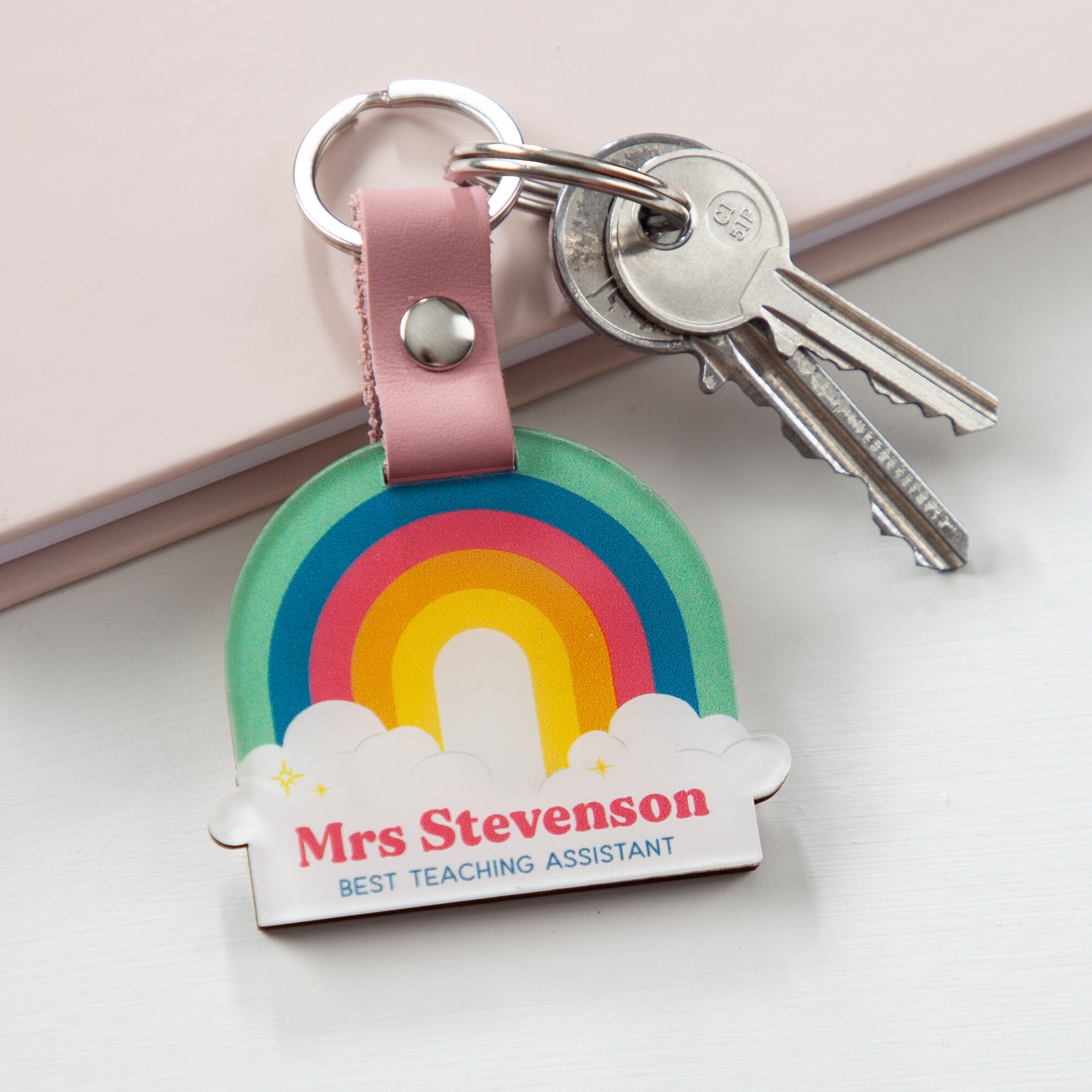 Rainbow keyrings sale