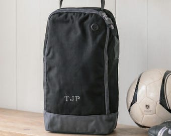 Embroidered Initials Sports Shoe Bag | Football Boot Bag