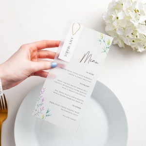 Wildflowers Menu Cards