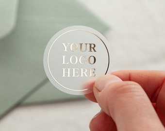 Your Own Logo | Custom Foiled Stickers | Personalised | Gold or Silver Foiled Stickers