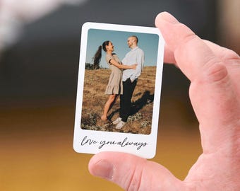 Personalised Photo Wallet Card | Valentine's Day Gift for Him, Photo Gift for Couples, Custom Metal Wallet Card