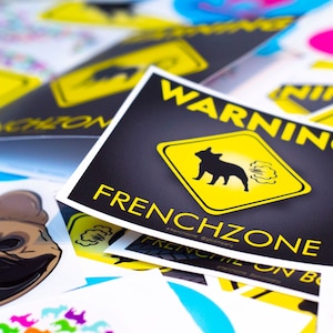 French Bulldog! Frenchie Faves Sticker Set: #FrenchZone Collection