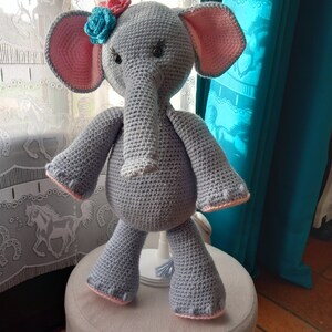 Elephant amigurumi cuddly toy crochet plush
