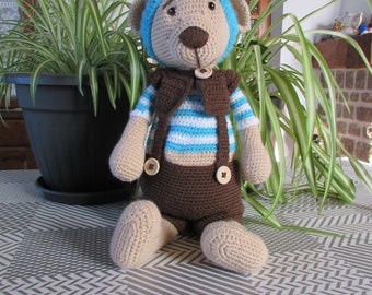 Doudou amigurumi ours au crochet