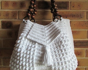 Chic handbag handmade crochet