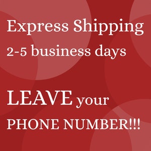 EXPRESSVERZENDING met DHL Levering binnen 1-4 werkdagen Telefoonnummer is vereist, expresverzending beschikbaar