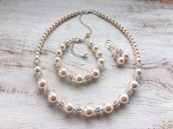 Swarovski sale pearl set