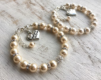 MOTHER of the BRIDE gift Bracelet Mother of the Bride Bracelet Mother Wedding Gift for Mom wedding gift from Bride Mother gifts Bracelet