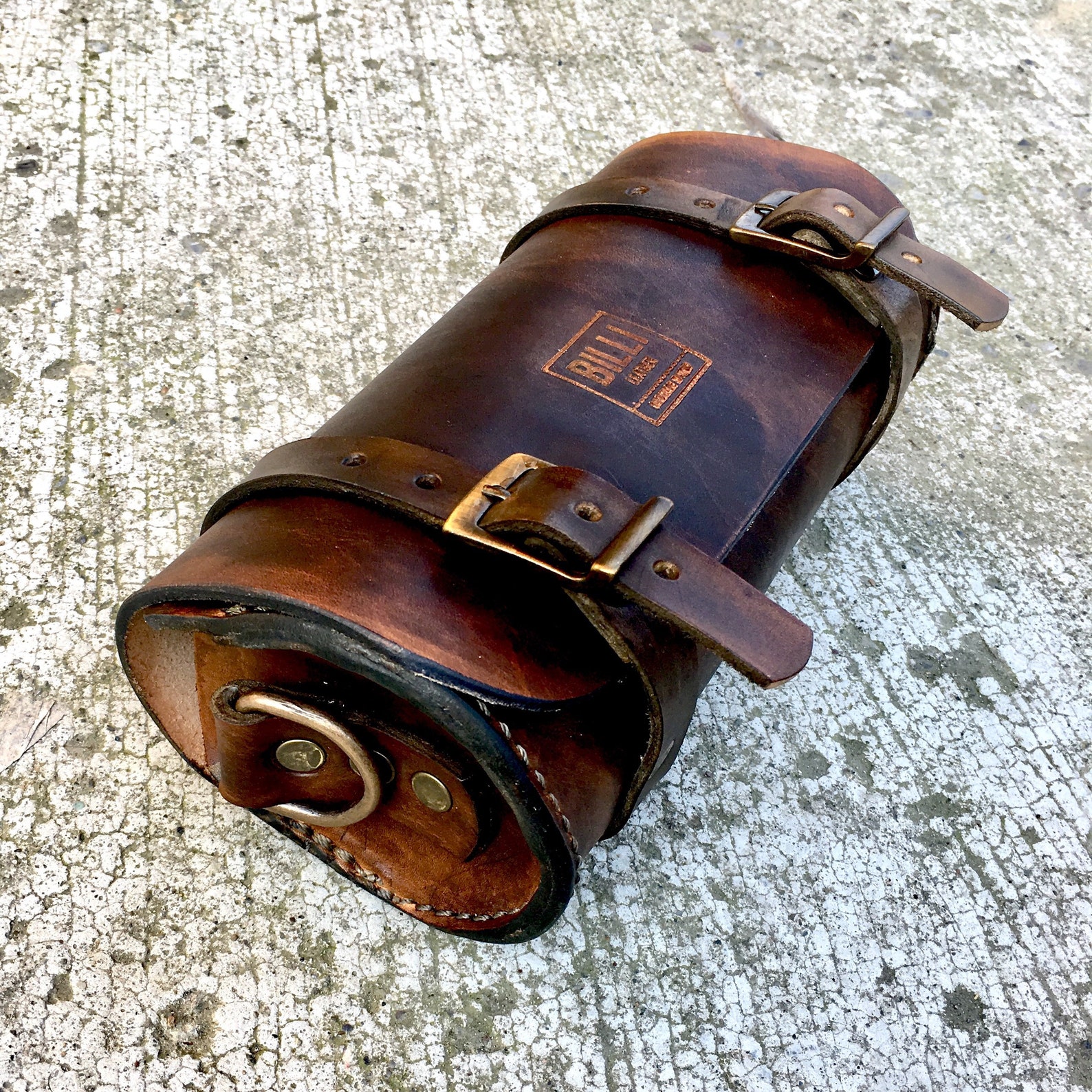 Motorcycle Leather tool bag Etsy