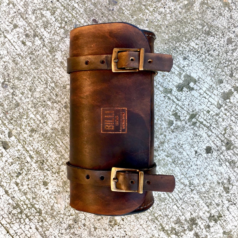 Motorcycle Leather tool bag Etsy