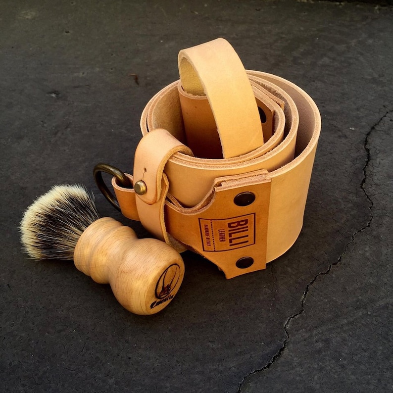 Hand made leather razor strop Etsy