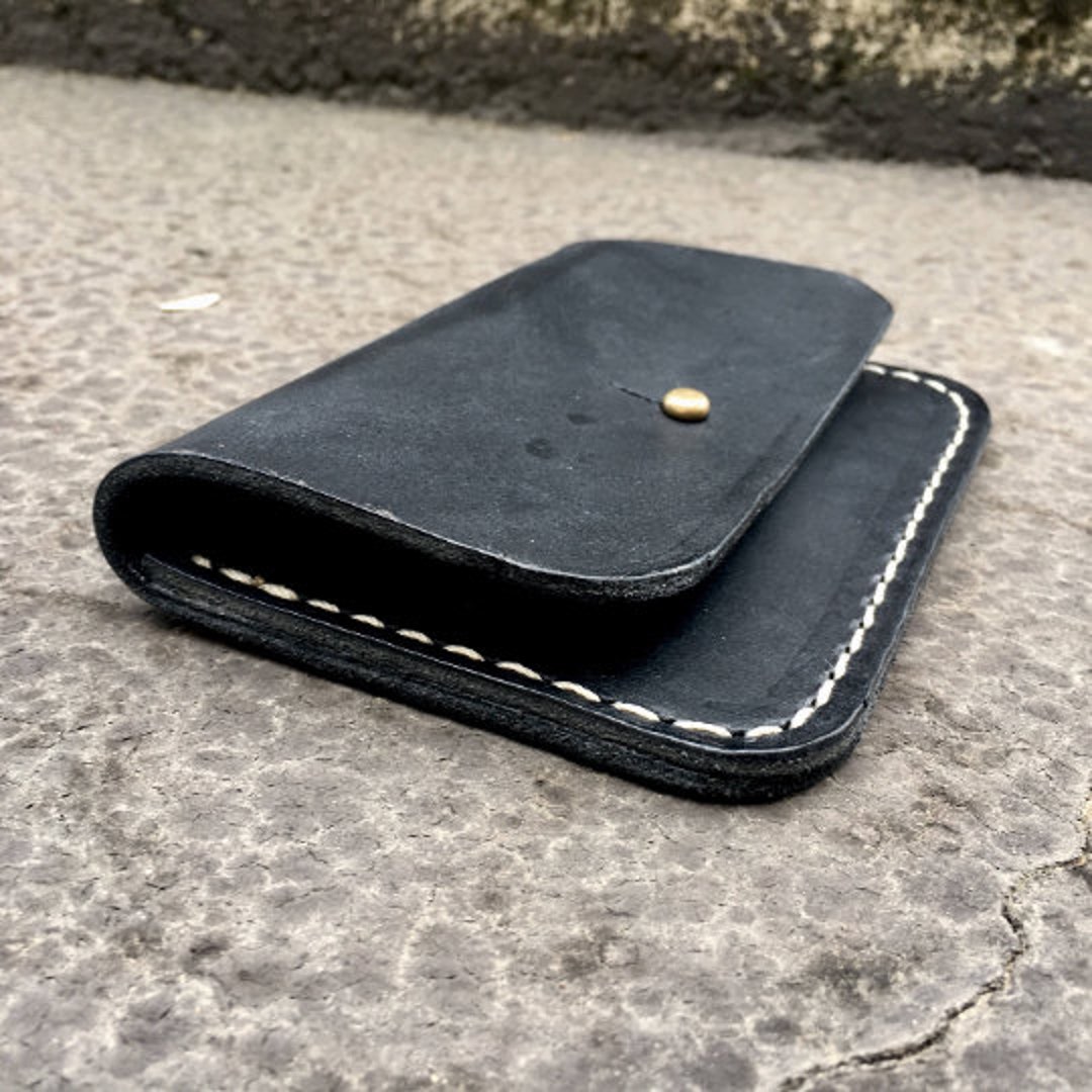 Document Holder, in Leather, With Brass Cufflink Closure Etsy