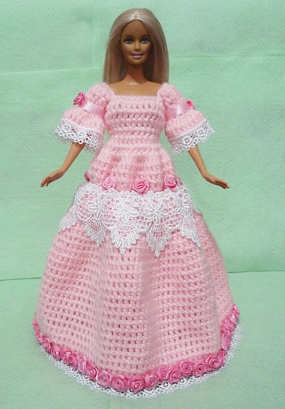 Items similar to Crocheted Doll Dress 07 on Etsy