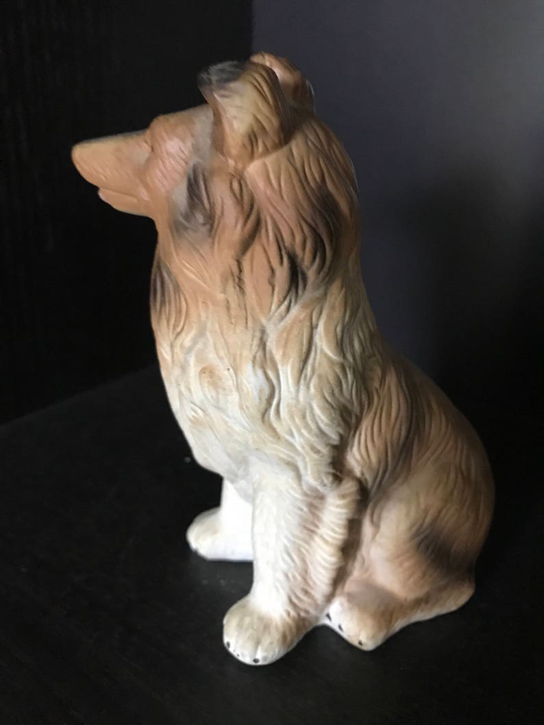 On Sale Vintage Collie Dog figurine bisque