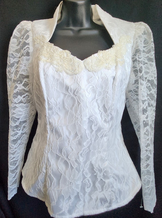 Lilia Smitty VINTAGE 1980's Cowgirl Wedding DRESS… - image 1