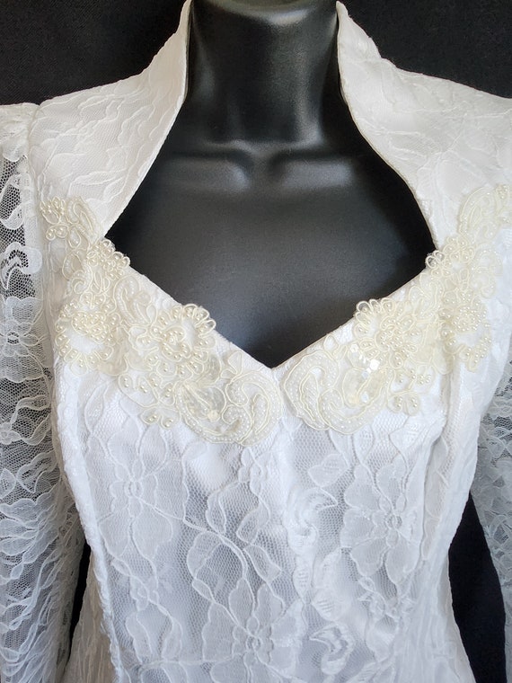 Lilia Smitty VINTAGE 1980's Cowgirl Wedding DRESS… - image 5