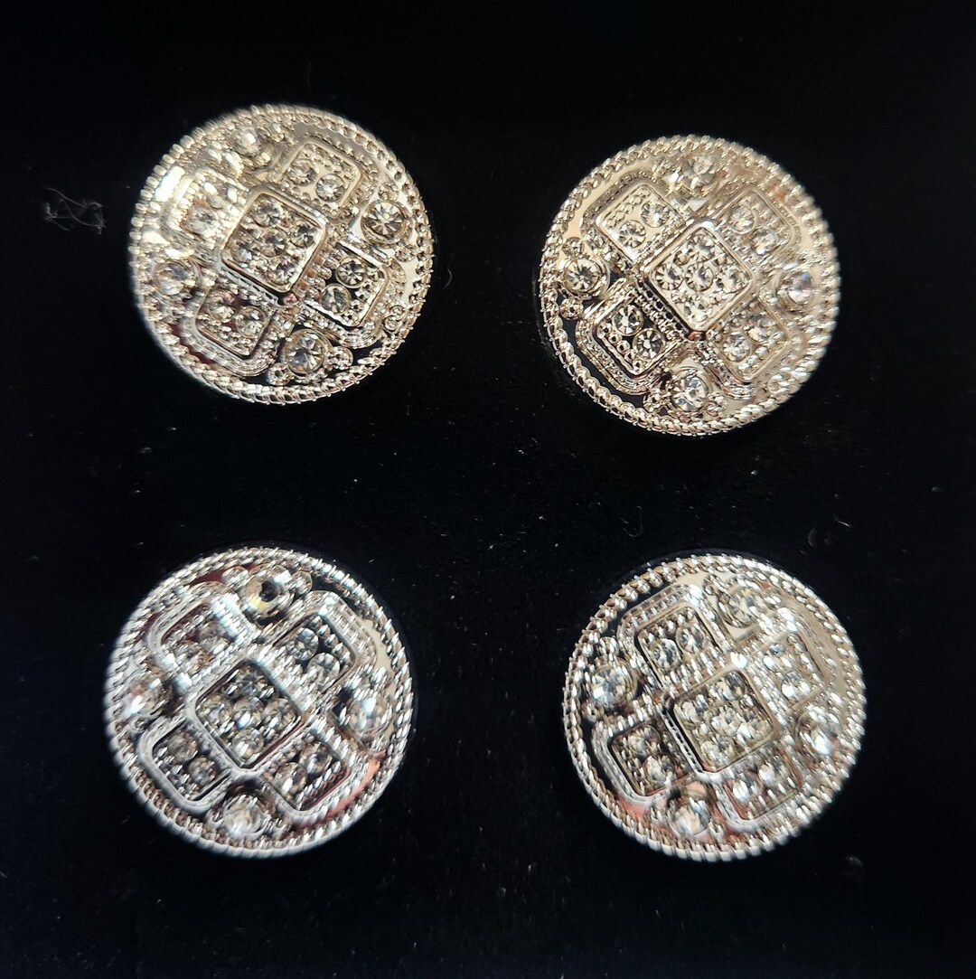 Number Pins connemara Silver & Clear Set Etsy