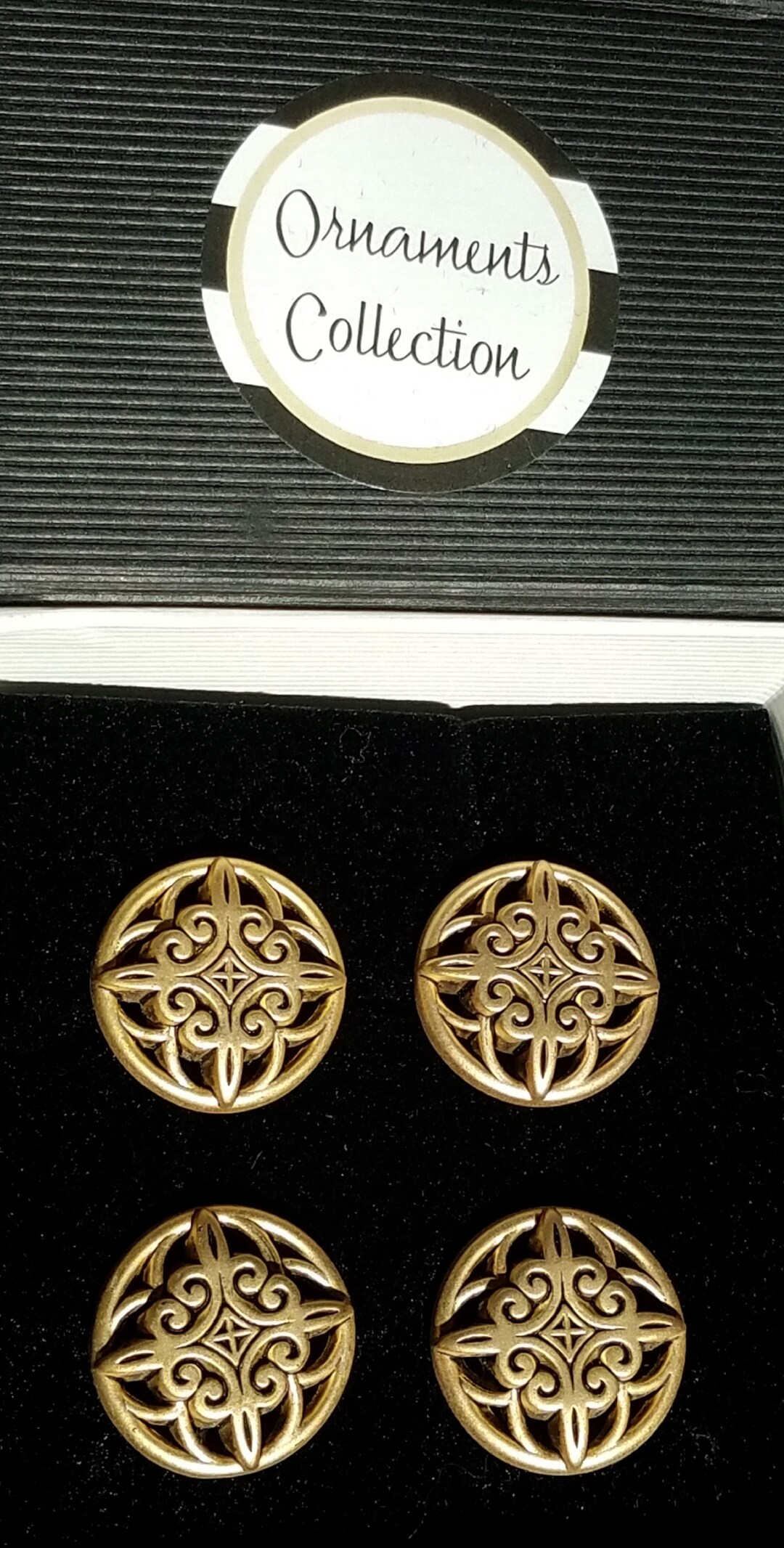 NUMBER Pins set of 4 ODIN Satin Gold by Ornaments Etsy.de