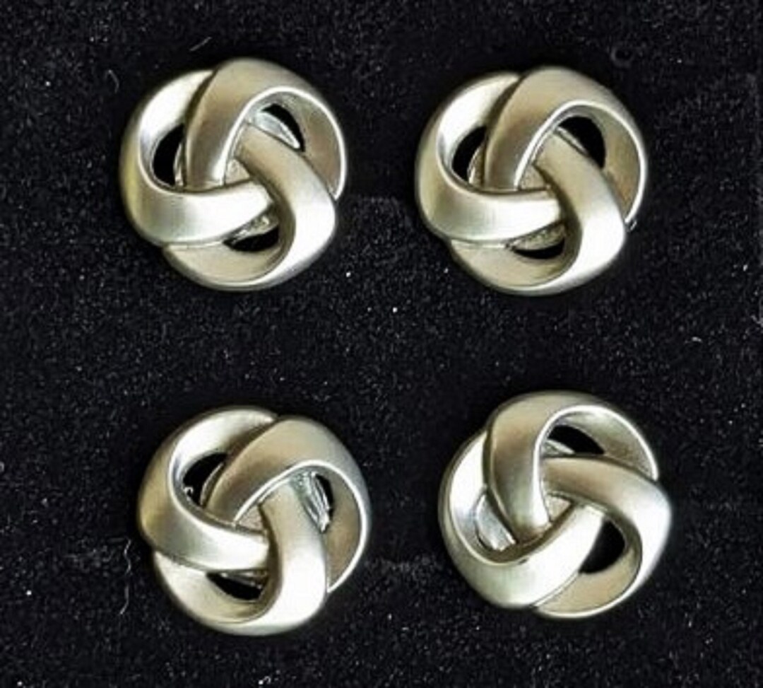 Number Pins why Knot Satin Silver Boxed Etsy