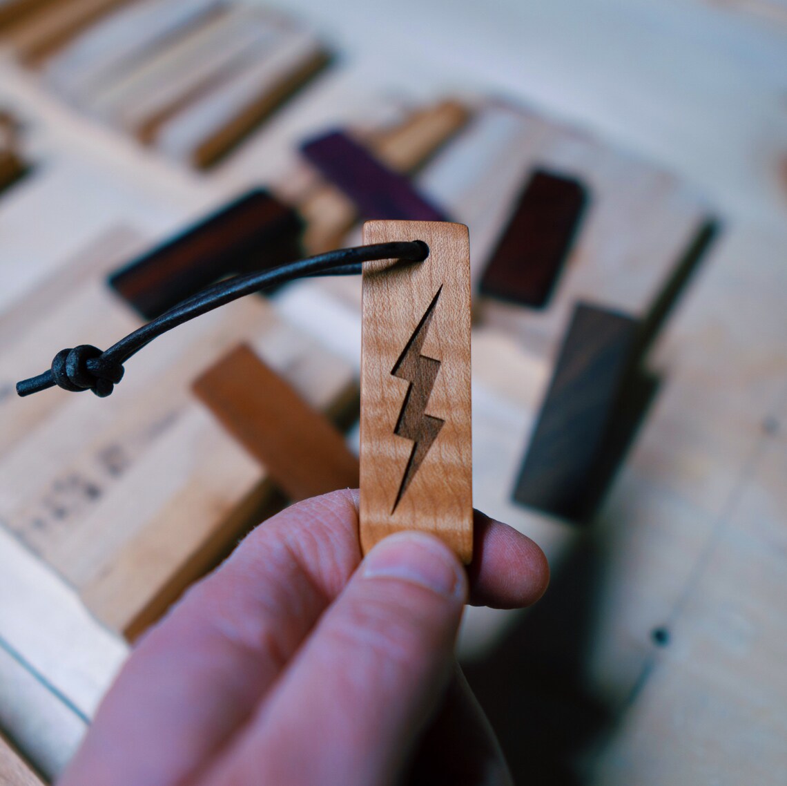 Lightning Bolt Keychain Lightning Bolt Laser Engraved Etsy
